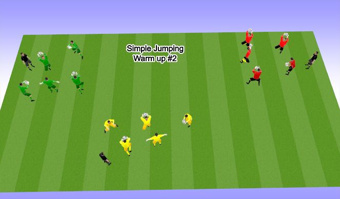 Football/Soccer Session Plan Drill (Colour): Jumping/ Handling # 2