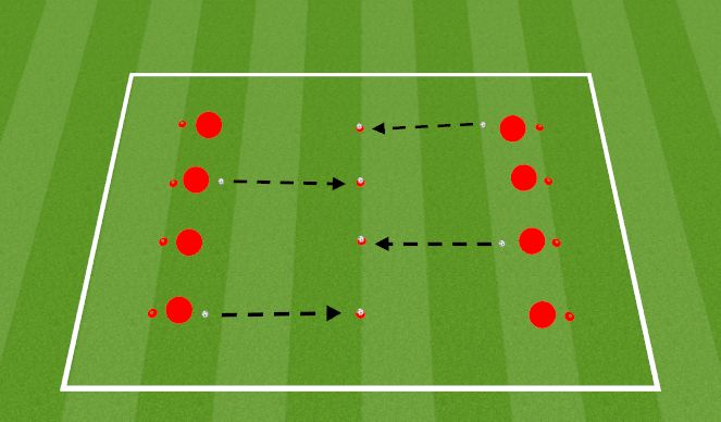 Football/Soccer Session Plan Drill (Colour): Pee Wee's - Hit It!