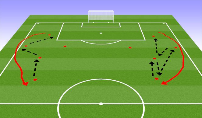 Football/Soccer Session Plan Drill (Colour): Pass Move1