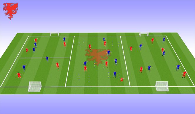 Football/Soccer Session Plan Drill (Colour): Screen 1