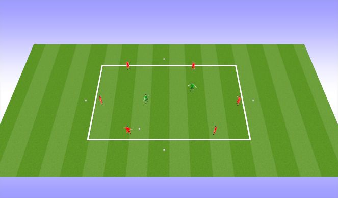 Football/Soccer Session Plan Drill (Colour): Warm Up - Rondo