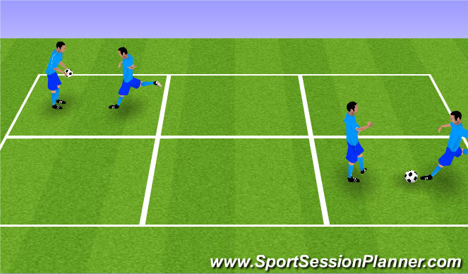 Football/Soccer Session Plan Drill (Colour): One Bounce