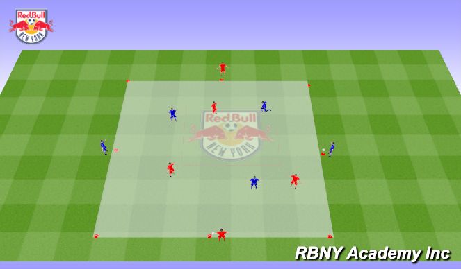 Football/Soccer Session Plan Drill (Colour): Intro