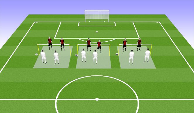 Football/Soccer Session Plan Drill (Colour): Soccer Tennis