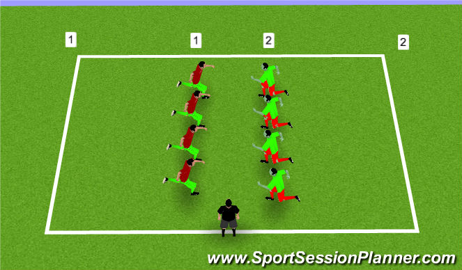 Football/Soccer Session Plan Drill (Colour): Rats and Rabbits