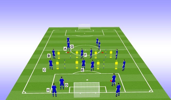 Football/Soccer Session Plan Drill (Colour): PASSING 3