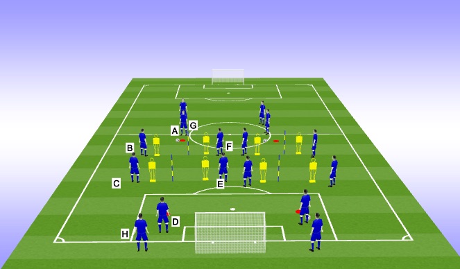 Football/Soccer Session Plan Drill (Colour): PASSING 4