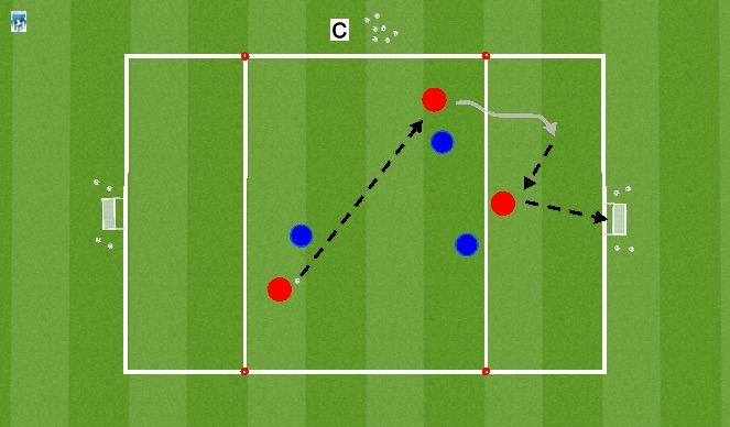 Football/Soccer Session Plan Drill (Colour): Skill Game