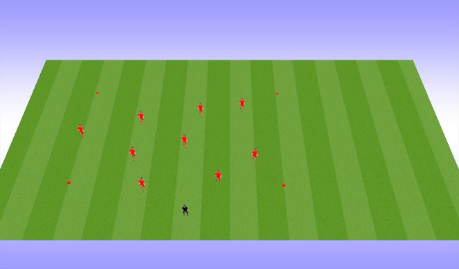 Football/Soccer Session Plan Drill (Colour): Moves in Grid