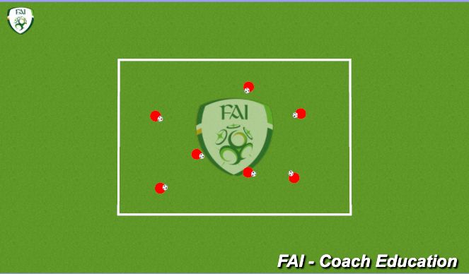 Football/Soccer Session Plan Drill (Colour): Arrival Activity