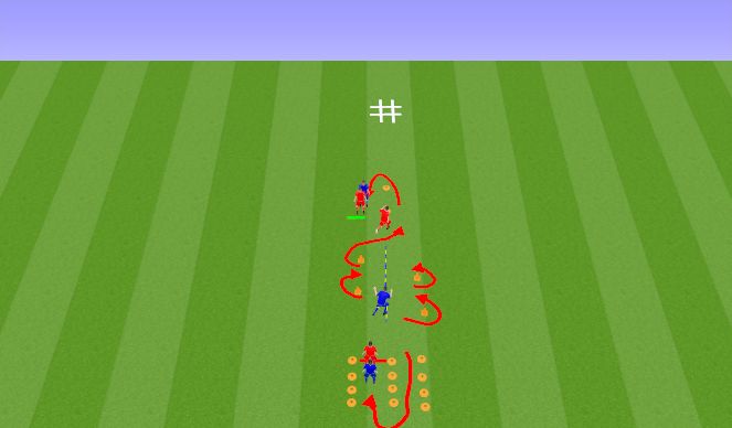 Football/Soccer Session Plan Drill (Colour): Agility Course 2