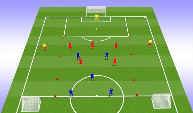 Football/Soccer Session Plan Drill (Colour): C. Game 1