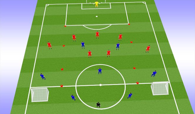 Football/Soccer Session Plan Drill (Colour): C. Game 2