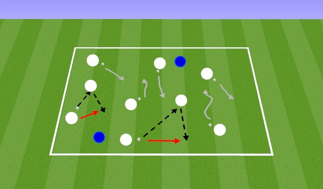 Football/Soccer Session Plan Drill (Colour): Mud Monster