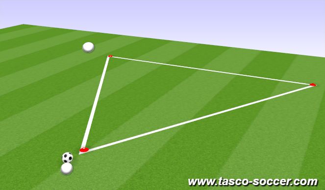 Football/Soccer Session Plan Drill (Colour): Give and Go Passing