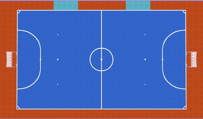 Futsal Session Plan Drill (Colour): Set Up