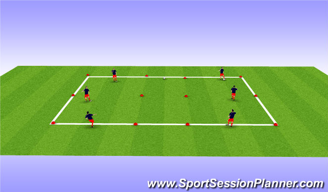 Football/Soccer Session Plan Drill (Colour): Advanced technical