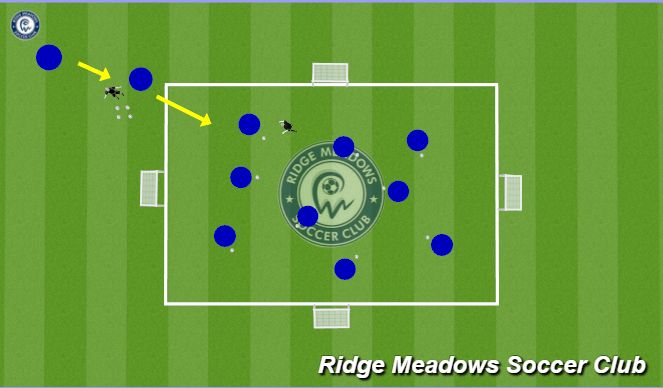 Football/Soccer Session Plan Drill (Colour): Arrival Game