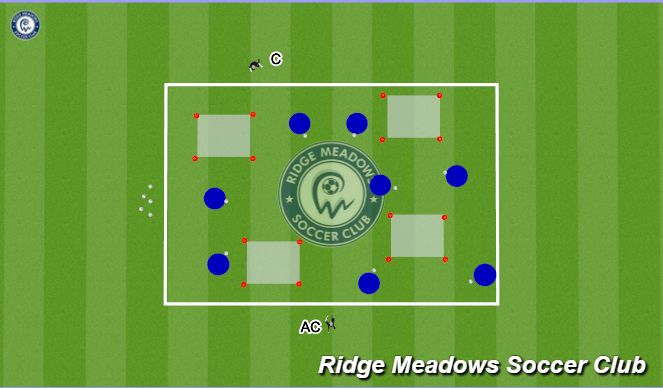 Football/Soccer Session Plan Drill (Colour): Shark Attack