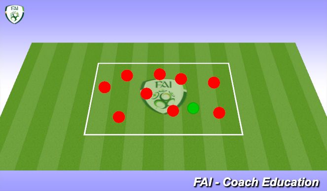 Football/Soccer Session Plan Drill (Colour): Warmup