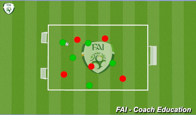 Football/Soccer Session Plan Drill (Colour): Pass and Move Game