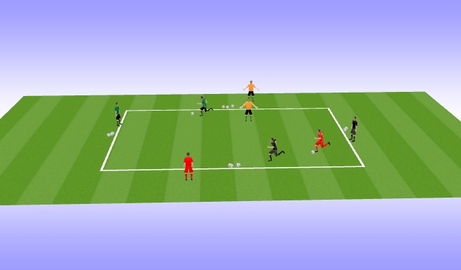 Football/Soccer Session Plan Drill (Colour): steal the bacon