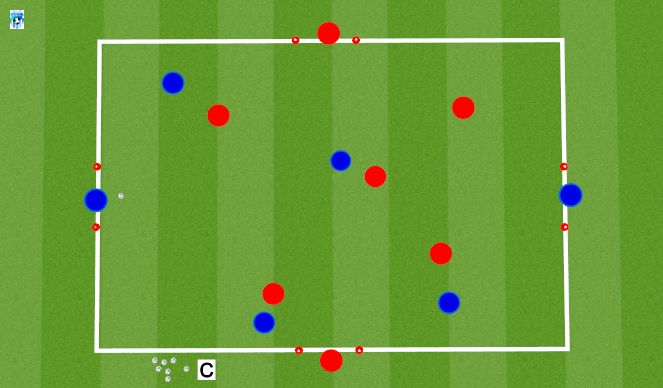 Football/Soccer Session Plan Drill (Colour): Skill Training