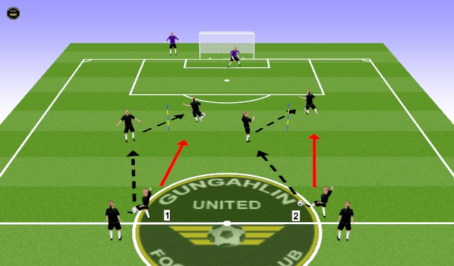 Football/Soccer Session Plan Drill (Colour): Play to Receive