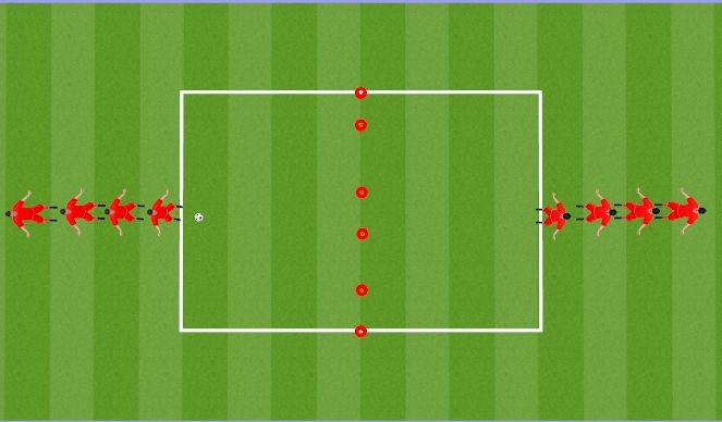 Football/Soccer Session Plan Drill (Colour): 1v1