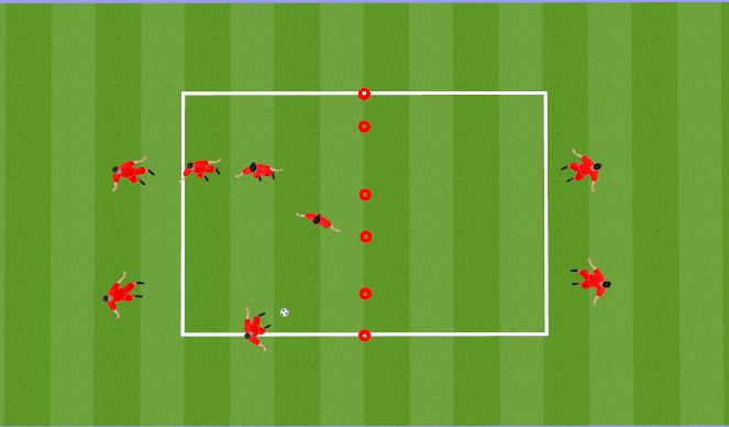 Football/Soccer Session Plan Drill (Colour): 2v2