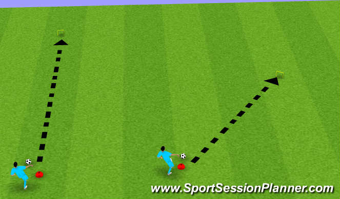 Football/Soccer Session Plan Drill (Colour): Soccer-Golf