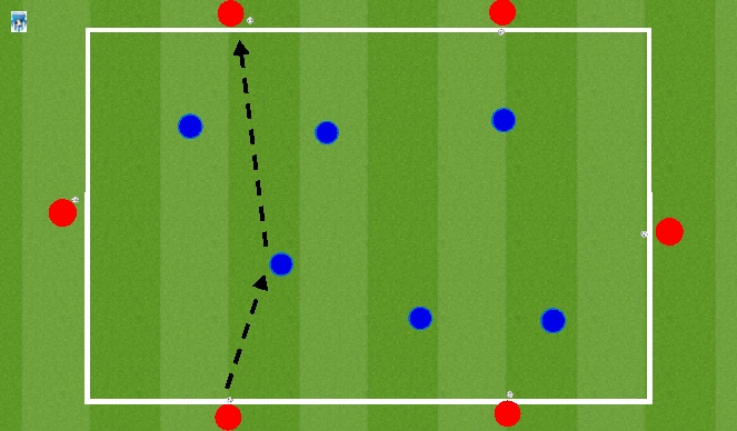 Football/Soccer Session Plan Drill (Colour): Warm Up- 2