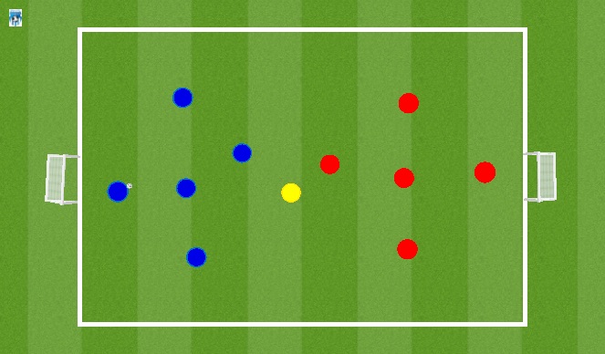 Football/Soccer Session Plan Drill (Colour): Skill Game