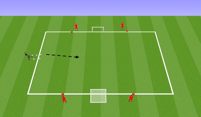 Football/Soccer Session Plan Drill (Colour): 2v2 Games