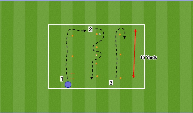 Football/Soccer Session Plan Drill (Colour): Warm up