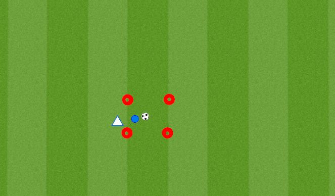 Football/Soccer Session Plan Drill (Colour): Ball protection