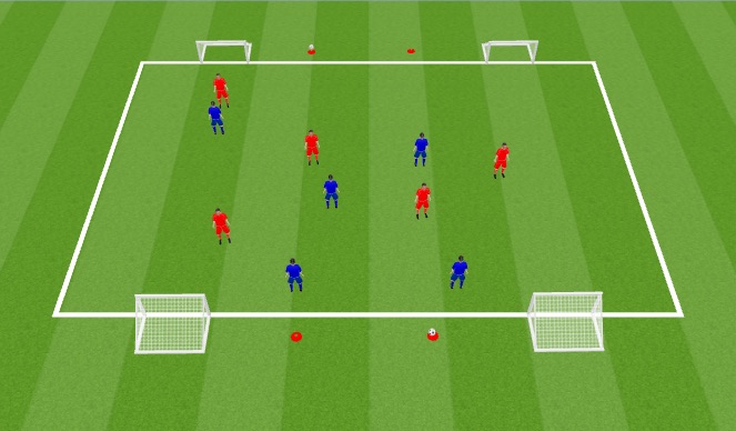 Football/Soccer Session Plan Drill (Colour): Pitch 3