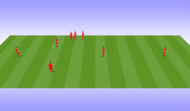 Football/Soccer Session Plan Drill (Colour): Animation 1