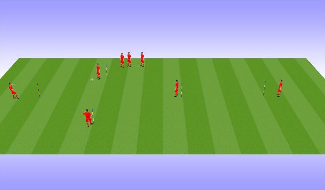 Football/Soccer Session Plan Drill (Colour): Animation 2