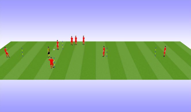 Football/Soccer Session Plan Drill (Colour): Animation 3