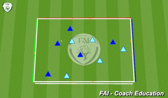 Football/Soccer Session Plan Drill (Colour): 5v5