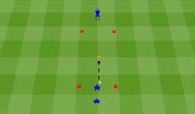 Football/Soccer Session Plan Drill (Colour): Hit the Cone