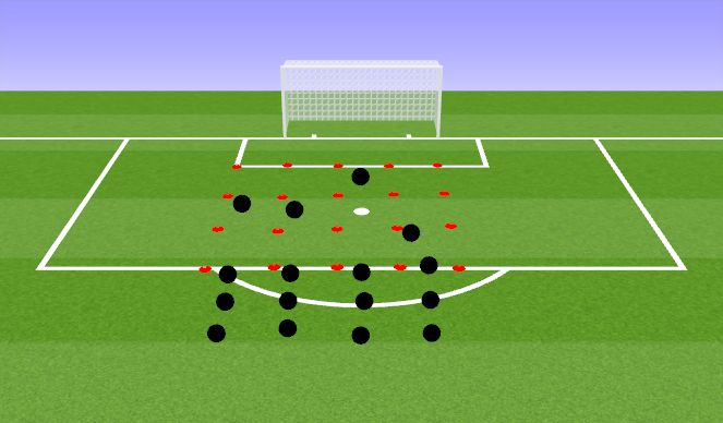 Football/Soccer Session Plan Drill (Colour): Warm Up