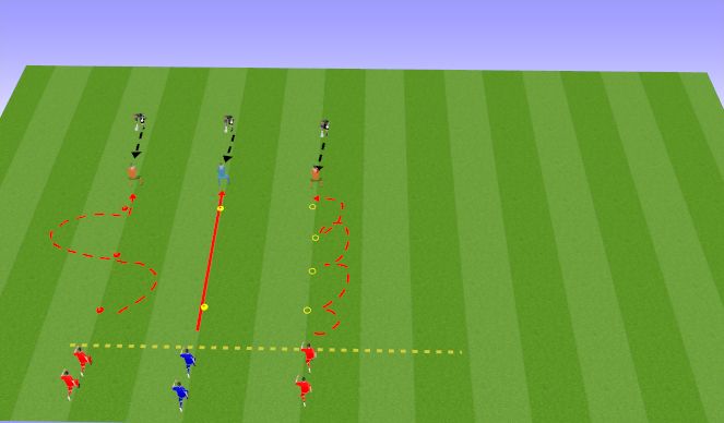 Football/Soccer Session Plan Drill (Colour): Warm Up