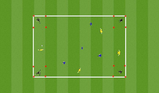 Football/Soccer Session Plan Drill (Colour): Animation 1