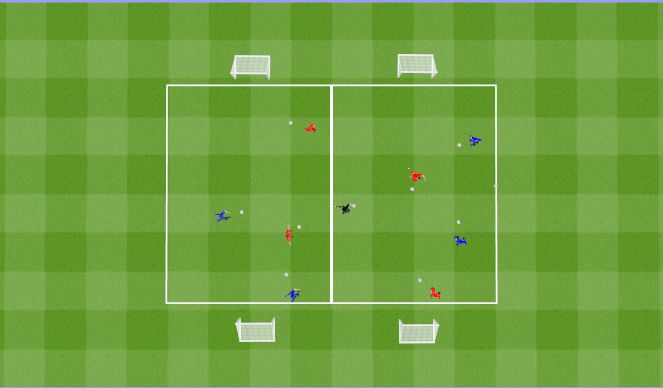 Football/Soccer Session Plan Drill (Colour): SS Warm Up