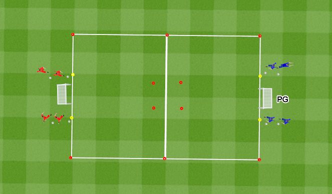 Football/Soccer Session Plan Drill (Colour): SS Condition Game #1: Dribbling Race