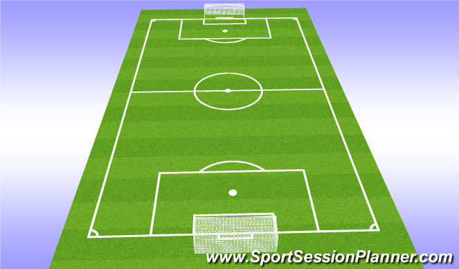 Football/Soccer Session Plan Drill (Colour): warm up