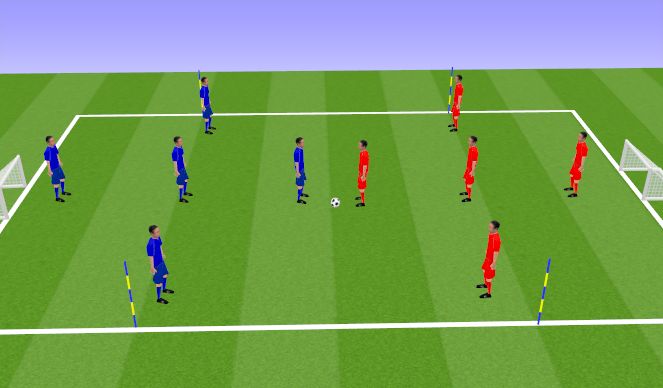 Football/Soccer Session Plan Drill (Colour): End Final type Game