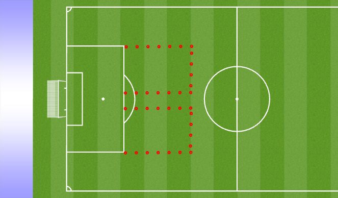 Football/Soccer Session Plan Drill (Colour): Dynamic & Static Warmup